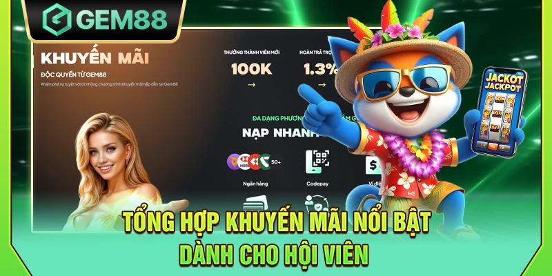 GEM88 - Link Vào Nhà Cái Gem88 Chính Thức【2025】 14 Tổng hợp khuyến mãi nổi bật dành cho hội viên