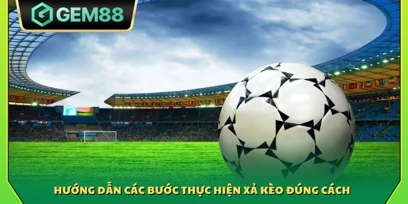 Xả kèo đúng cách - Bí quyết giúp hạn chế rủi ro khi cá cược 3 Hướng dẫn các bước thực hiện xả kèo đúng cách